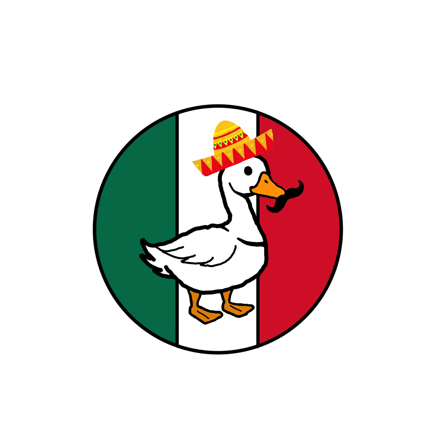 Mexico Duck. Sticker